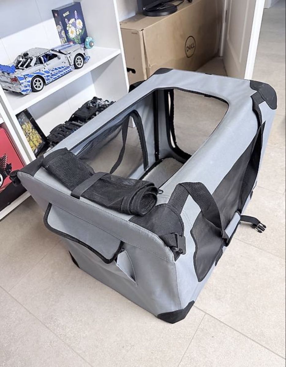 Niches, paniers: QUALIPET Freezack Soft Kennel Transportbox Grau – D'occasion à Sennwald par Cloe_M98