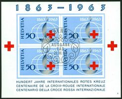 1963_100 Jahre Intern. Rotes Kreuz; Block W40; ET gestempelt