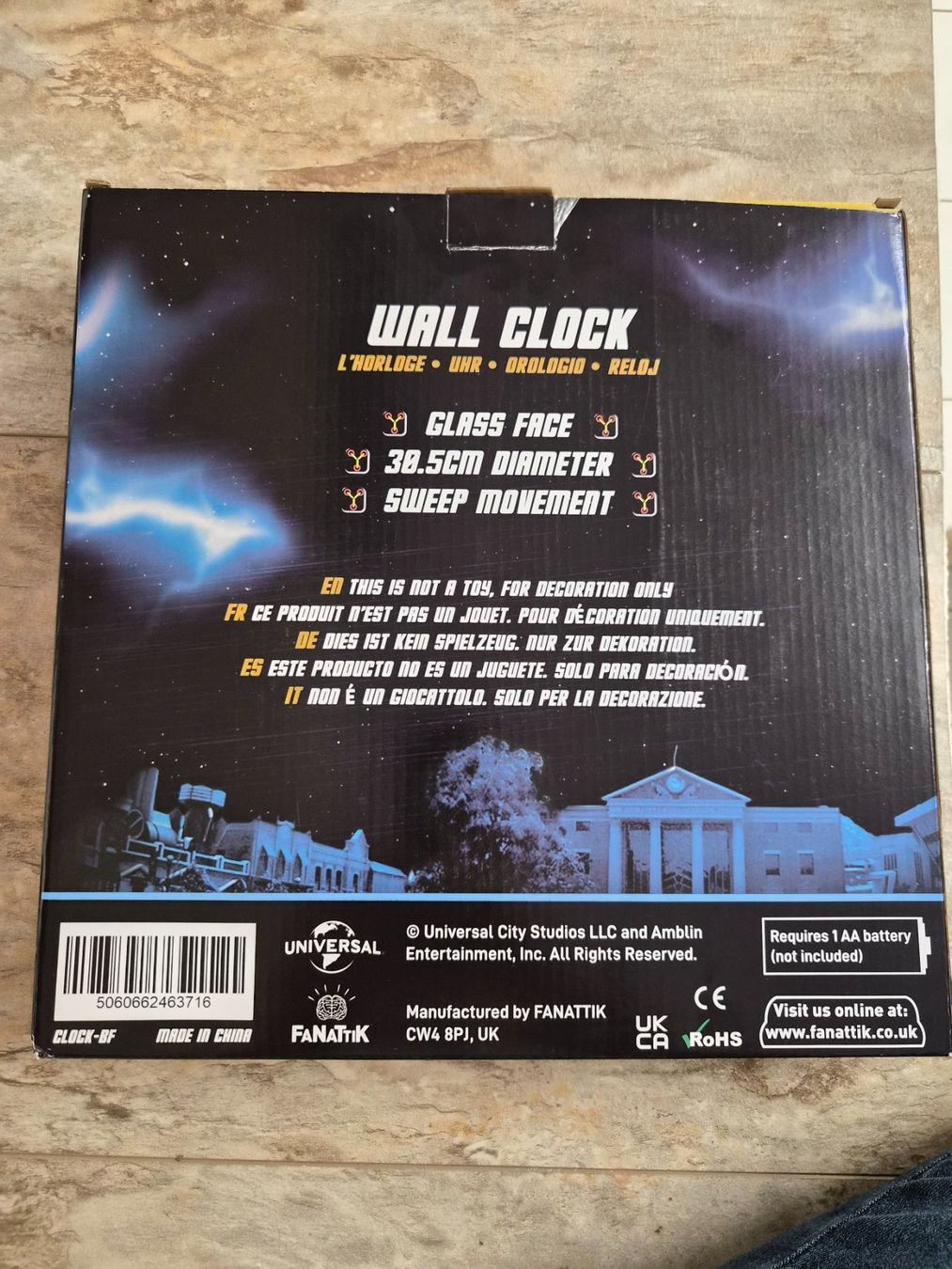 Orologi da terra & Orologi da parete: Horloge murale Back to the Future – Nuovo e nell'imballaggio originale da Bévilard venduto da CHUCKMAVIS 1