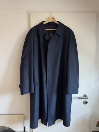 REX Vintage Navy Blue Trench Coat, Size 52