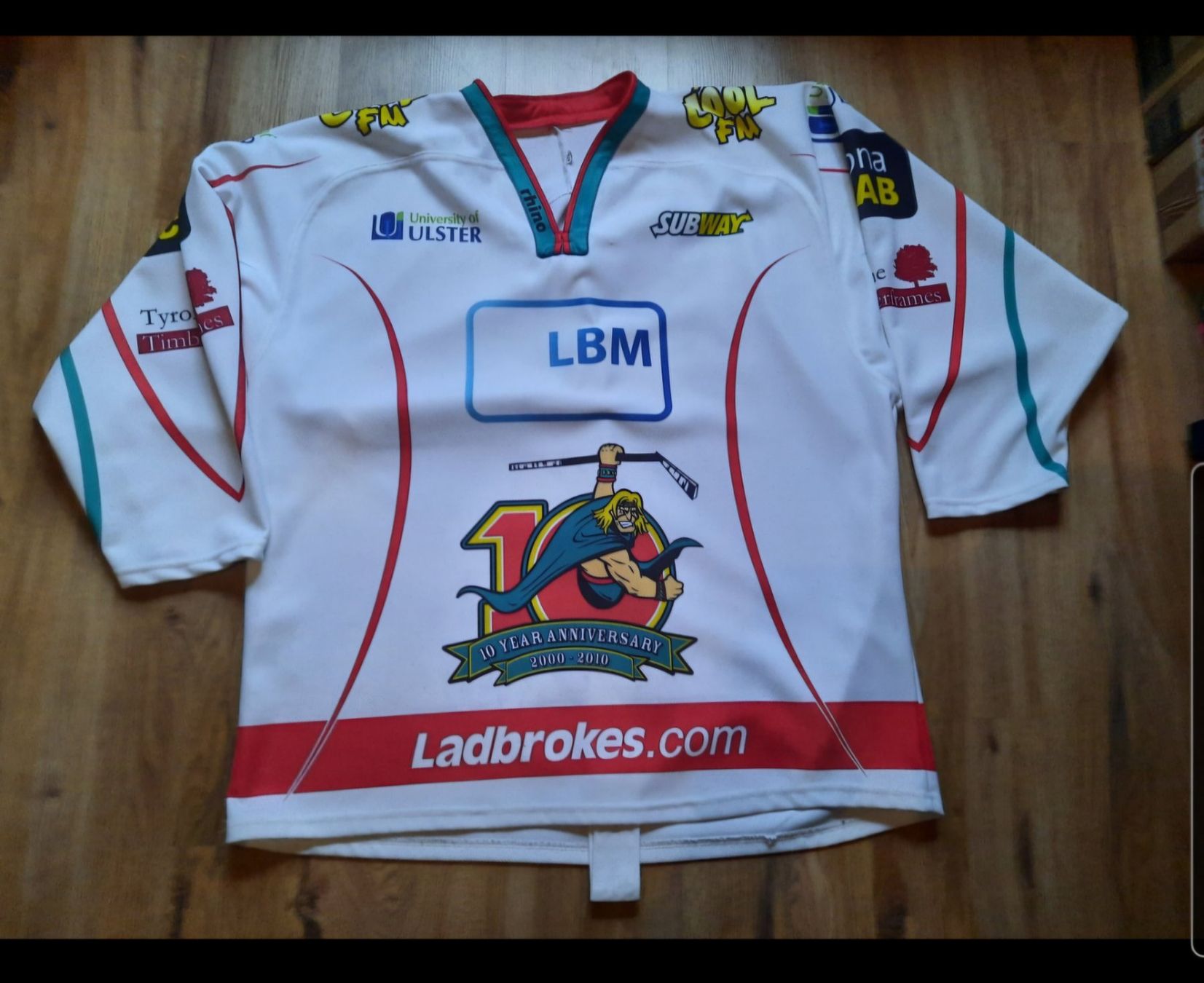 Canottiere & Pantaloni: Belfast Giants Hockey Jersey Trikot – Usato da Sargans venduto da Guinness07