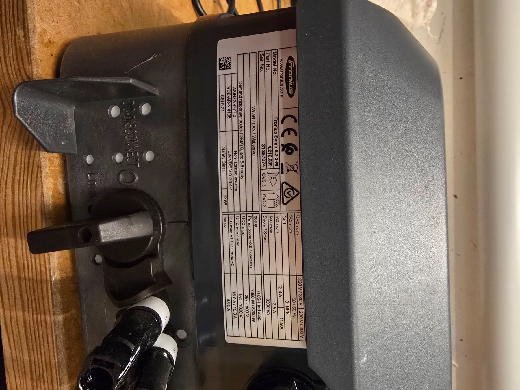 Fronius Inverter: Fronius Symo 8.2-3M Wechselrichter – Usato da Rickenbach b. Wil venduto da Marcell57 1