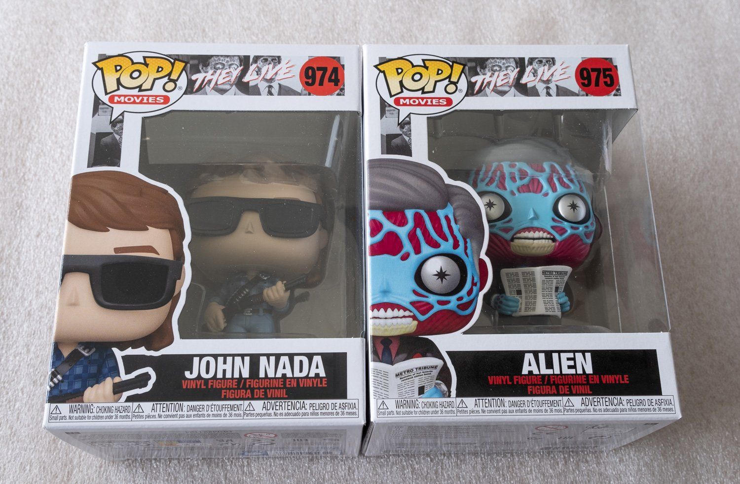 Funko Figuren: Funko Pop They Live - John Nada #974 & Alien #975 – Gebraucht aus Uetendorf von