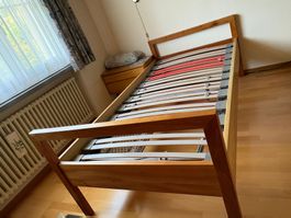 Massivholz Bett 90x200 (Kirschbaum)