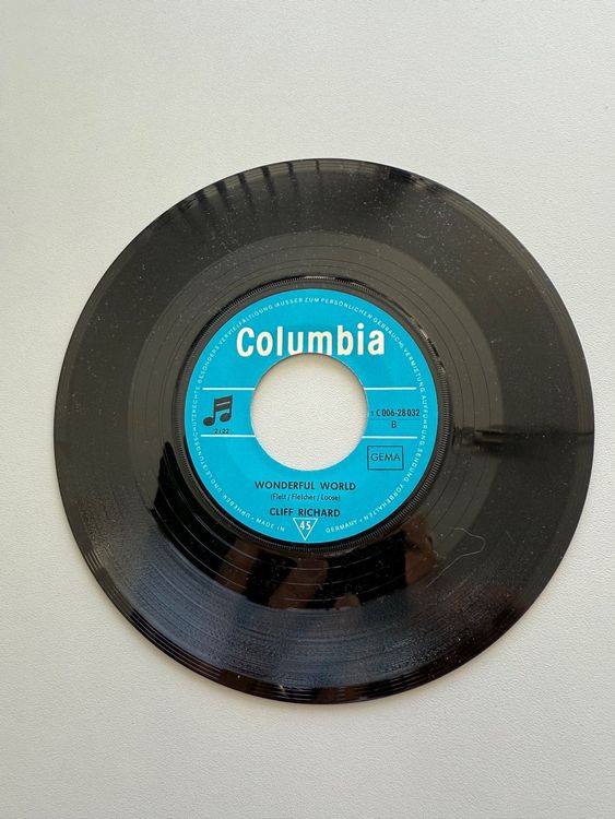 Single 45 T Vinyl Vintage Cliff Richard Zärtliche Sekunden (Gebraucht