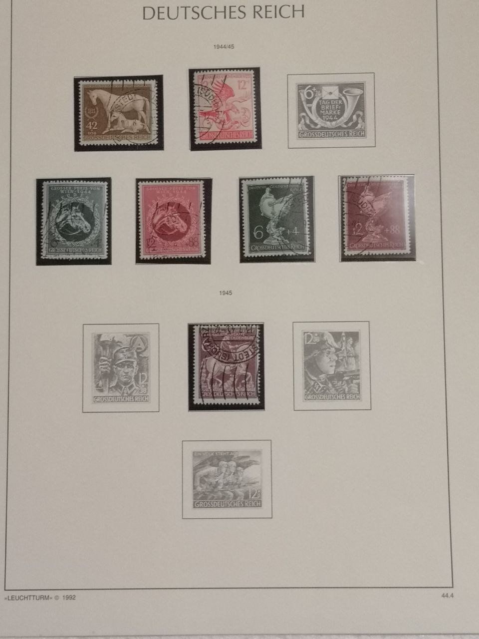 Tutti i francobolli: Deutsche Briefmarken 1941-1948. 10 Seiten. – Usato da Bern venduto da Yunkom 2