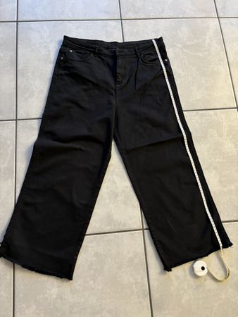 Yessica Damenjeans schwarz Gr. 44 Wide Leg