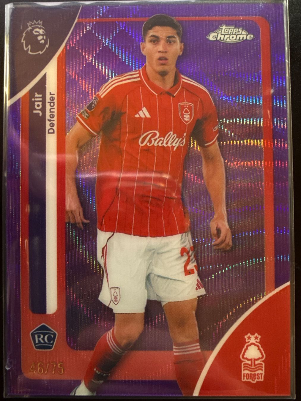 Topps Carte collezionabili: Topps Chrome PL 25/26 - Jair - Nottingham - numbered /75 – Nuovo (secondo la descrizione) da Cheyres venduto da KeK04