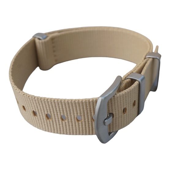 Bracciali & Braccialetti: NATO Strap  Armband 18 mm Farbe sand 9917 – Nuovo e nell'imballaggio originale da Leipzig venduto da rheingold_watches 3