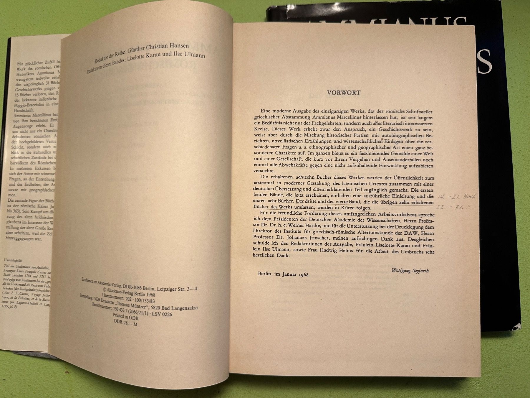 Libri: Ammianus Marcellinus: Römische Geschichte 2 Bde. lat/d – Usato da Zürich venduto da allp 3