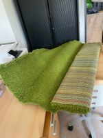 IKEA HAMPEN Teppich, grün – Hochflor, 133 x 195 cm