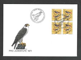 FDC Pro Juventute  Viererblock 1971