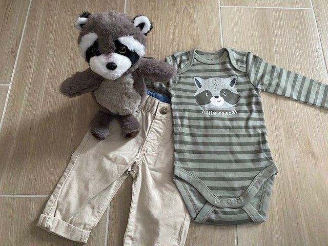 Lotti & Set di vestiti: lässiges, NEUES Set Gr. 62 "Waschbär" – Nuovo (secondo la descrizione) da Staufen venduto da Nasli 1