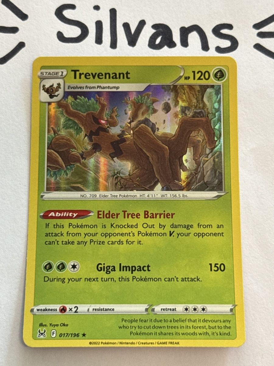 Pokémon Carte collezionabili: Trevenant Holo 017/196 Lost Origin Englisch – Nuovo (secondo la descrizione) da Wil SG venduto da Silvans