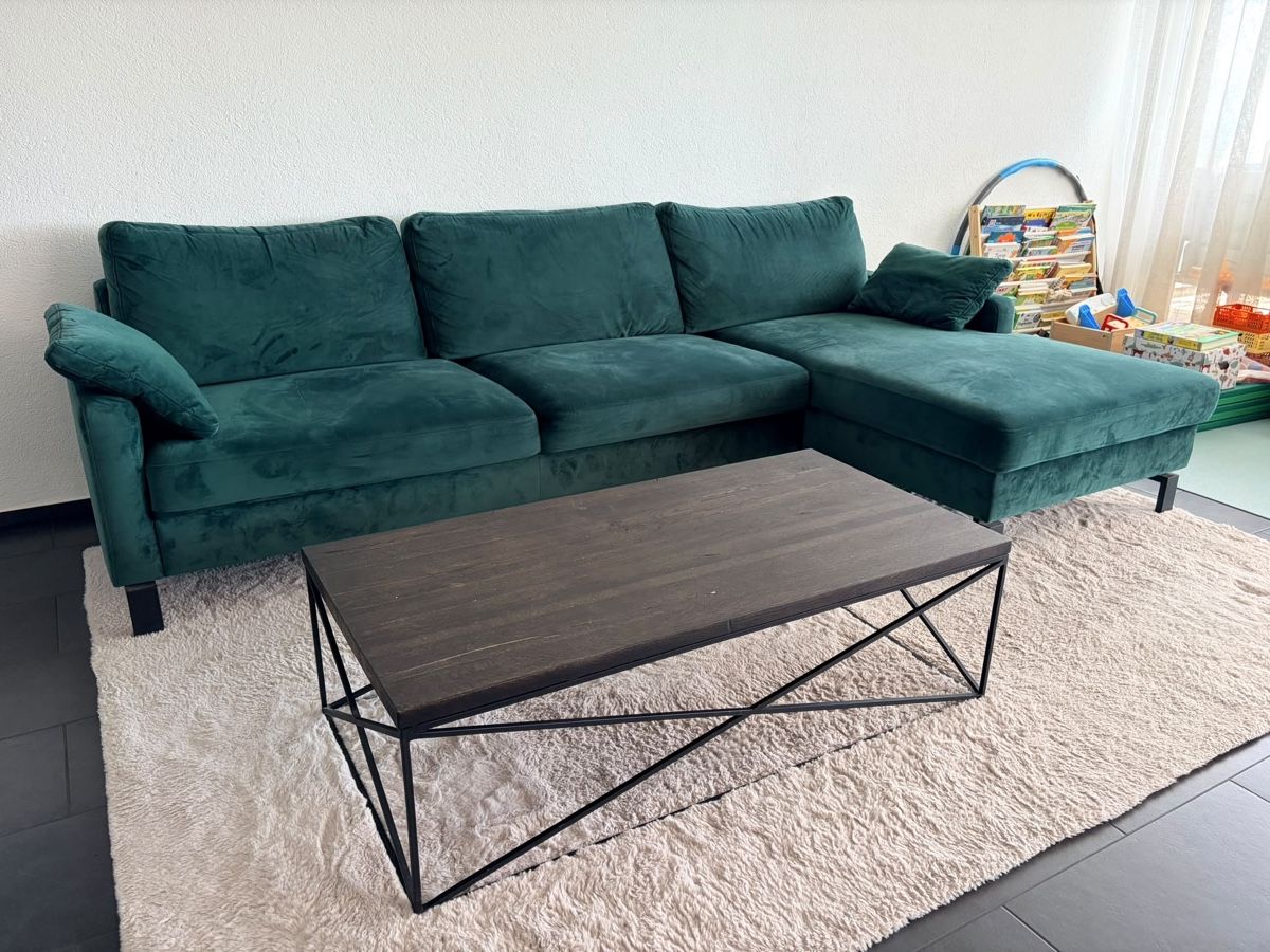 Divani: Samtsofa dunkelgrün – Usato da Solothurn venduto da neno_ 4