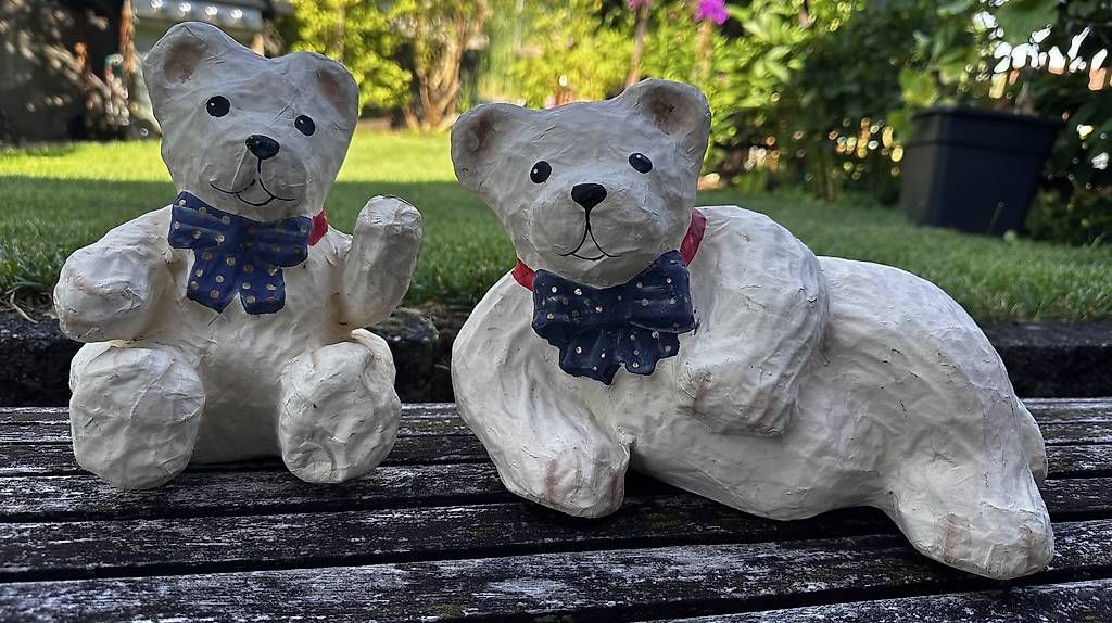 Figurines: Deko Bären aus Pappmache  – D'occasion à Dietikon par deyade