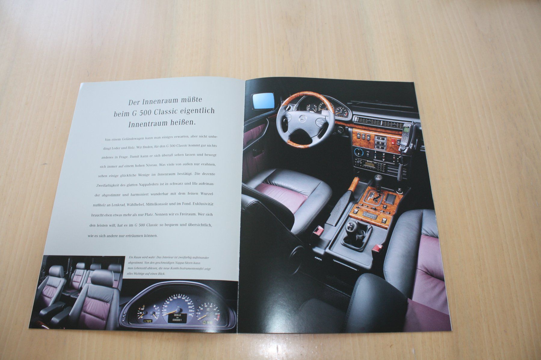 Mercedes-Benz Documenti: Mercedes G 500 Classic Prospekt 2/1999 – Usato da Wikon venduto da erwin400 2