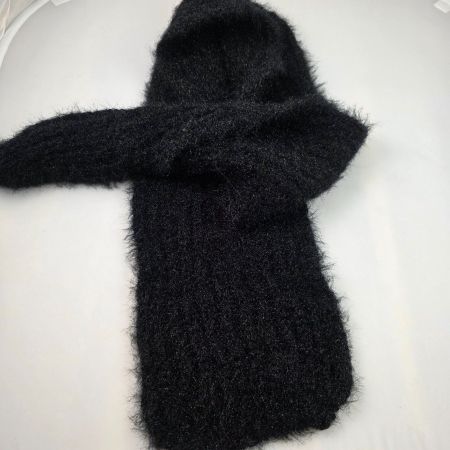 Damen Schal Schwarz 150x20 cm weich
