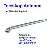 Teleskop Antenne SMA mit Knickgelenk für SDR/Mobil