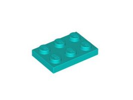 LEGO - 50x Dark Turquoise Plate 2x3 - 3021 - NEW