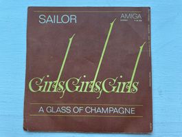 Sailor - Girls, Girls / Champagne - 7" Single DDR, 1976