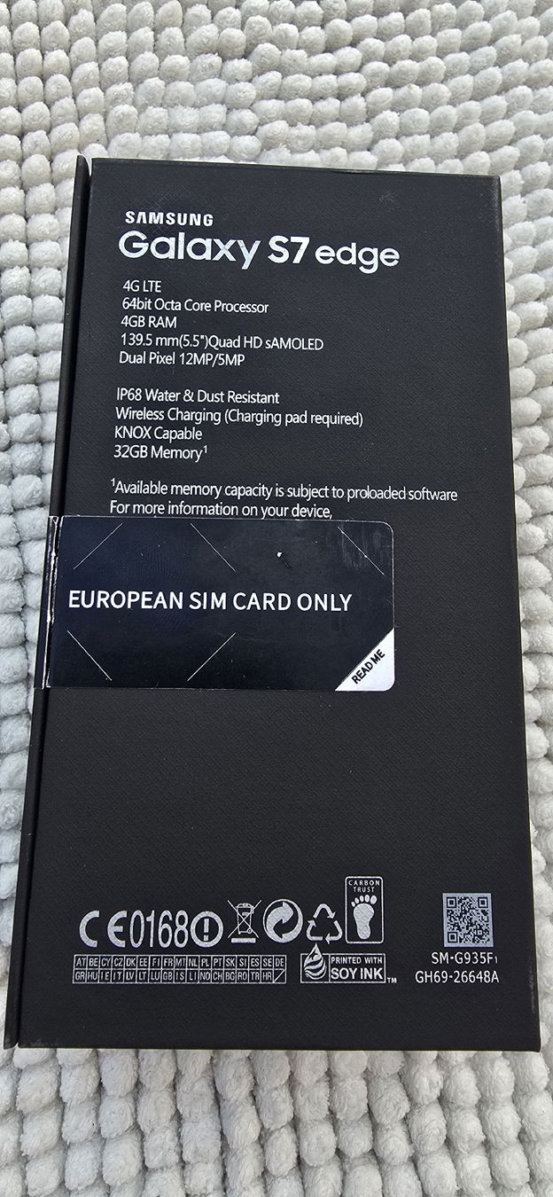 Samsung Telefoni cellulari / Smartphones: Neues ungebrauchtes Samsung Galaxy S7 edge – Nuovo e nell'imballaggio originale da Lachen SZ venduto da Conway 4