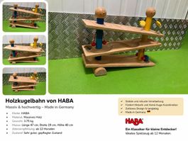 Massive & hochwertige Holzkugelbahn von HABA ab 12 Monate