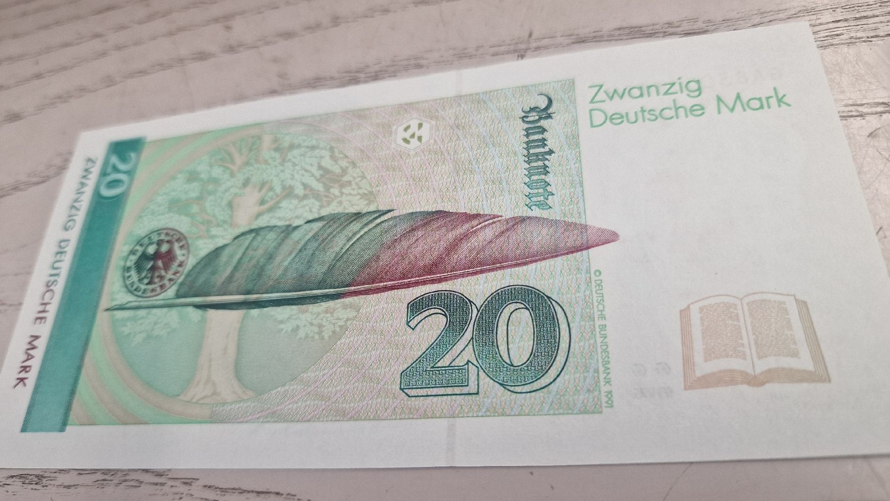 Billets de banque: 20 Deutsche Mark Banknote 1993  – Neuf avec emballage d'origine à Herisau par Antiques.AR 1