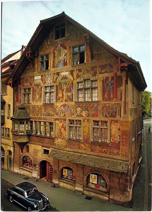 Cartoline postali: SCHAFFHAUSEN Haus zum Ritter, Auto – Nuovo (secondo la descrizione) da Jona venduto da philajona