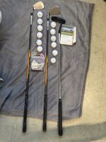 Golf Schlaeger Set Bälle Tees Regelbuch gebraucht