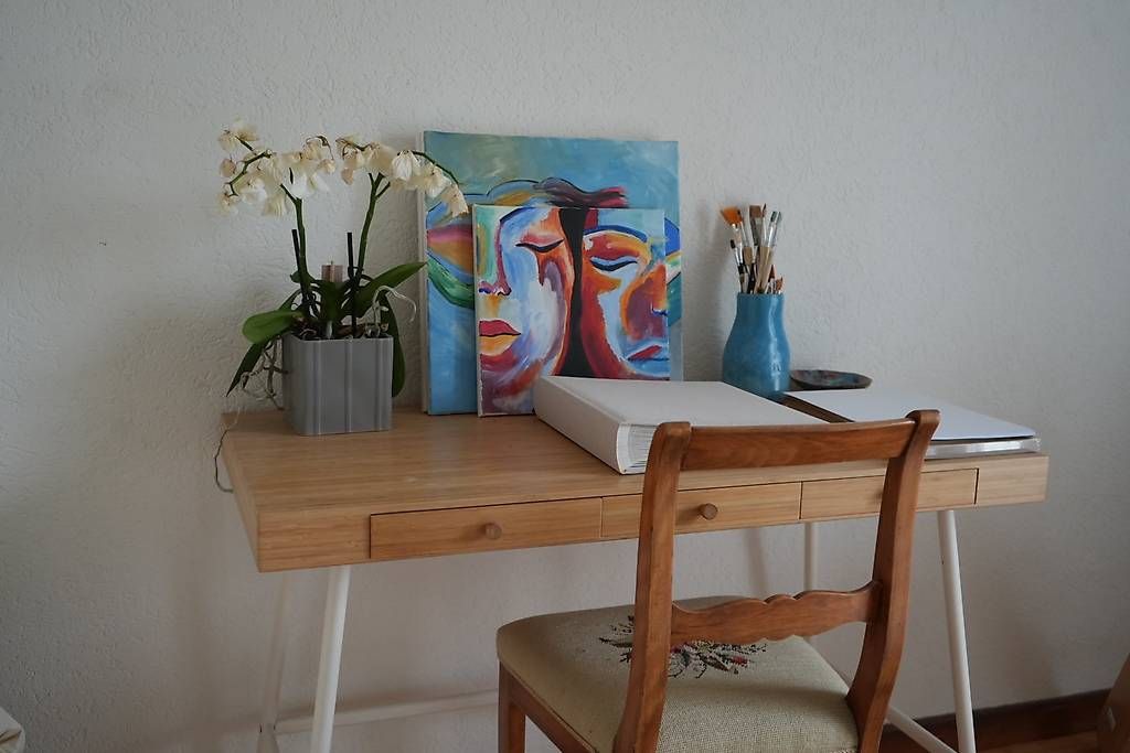 Schreibtisch aus Bambus - IKEA LILLSEN (Gebraucht) in Reinach AG fr CHF  70  nur Abholung auf Ricardo kaufen