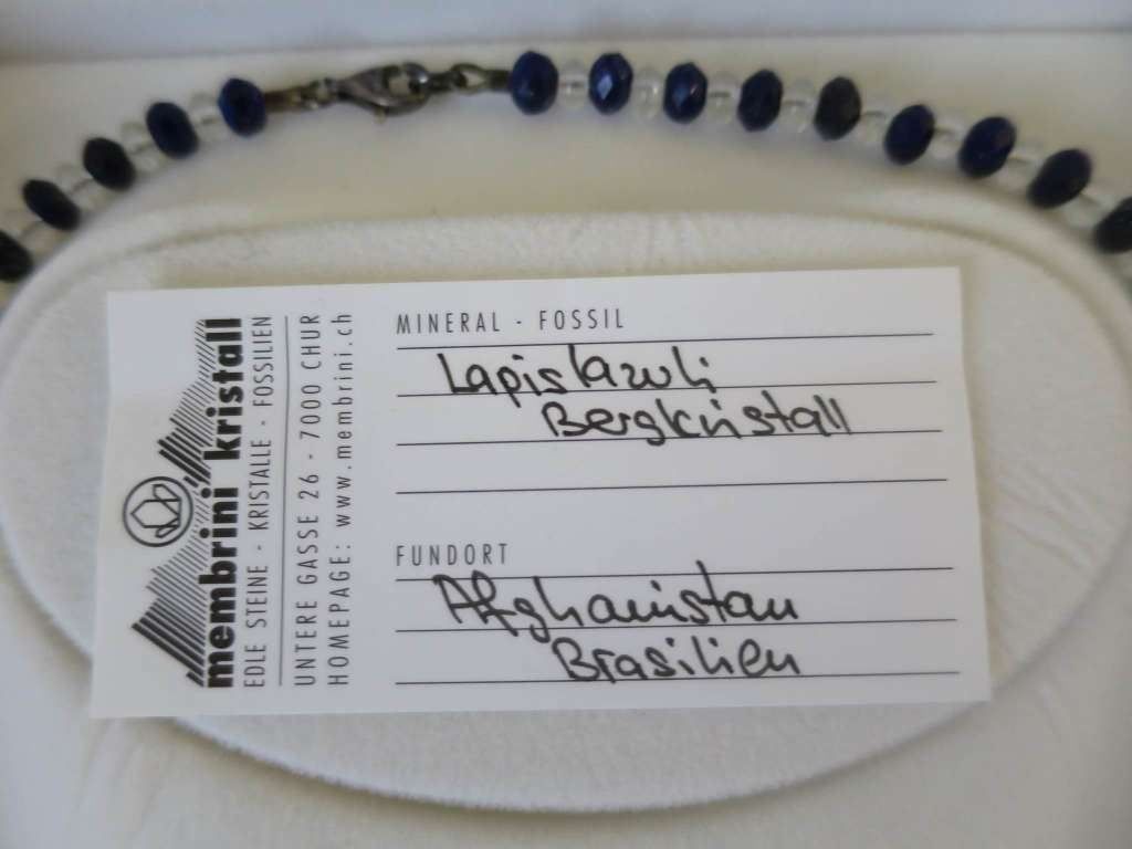 Catenine: Lapislazuli & Bergkristall Halskette & Armband – Nuovo (secondo la descrizione) da Zürich venduto da 1.Simon 5