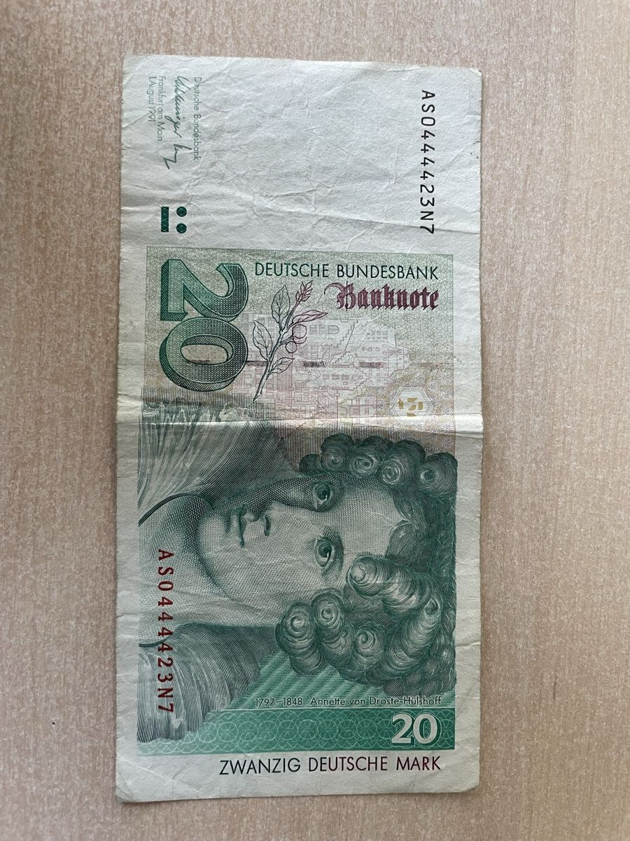 Banknoten: 20 DM Deutsche Mark Banknote – Gebraucht aus Zürich von Campi1000
