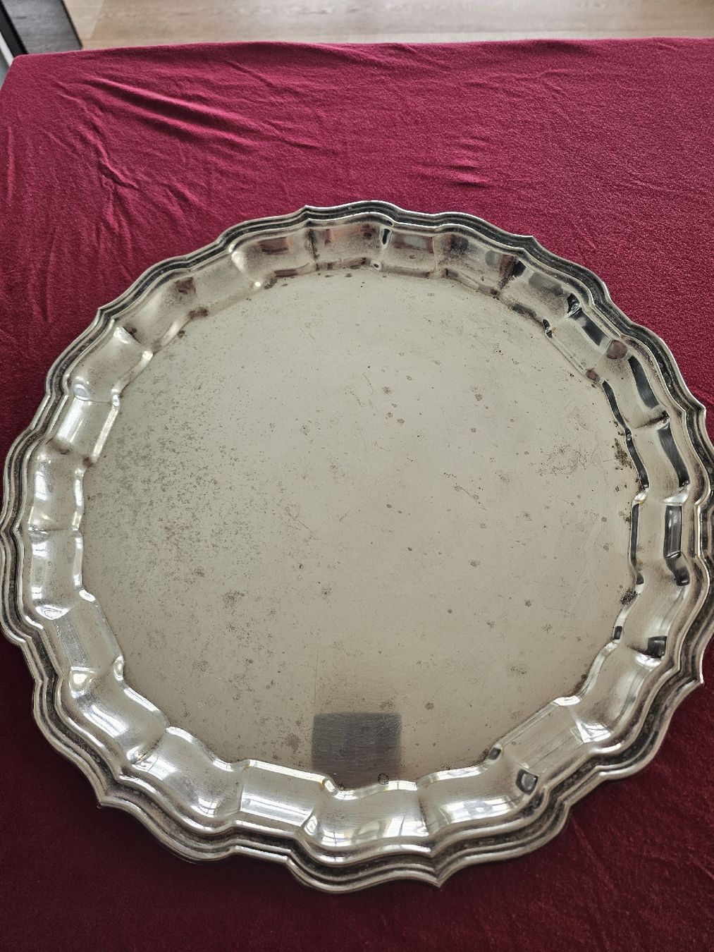 Piatti di portata: Vintage Silver Plated Serving Tray - Elegant Detail – Usato da Immensee venduto da Gitter 1