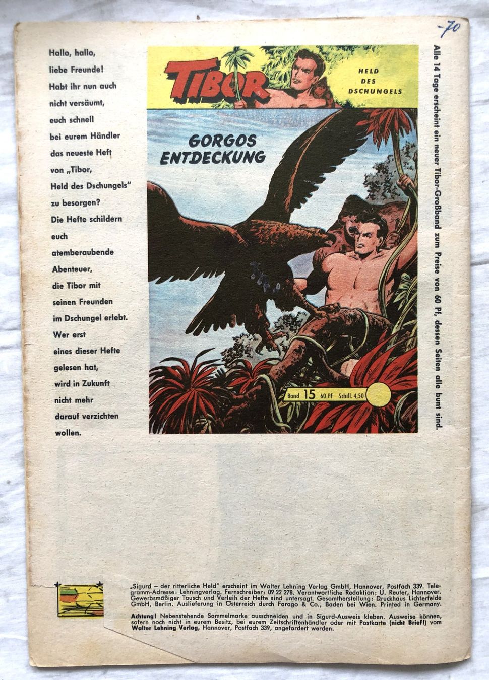 Comics: SIGURD - DER RITTERLICHE HELD - Band 90 – Gebraucht aus Schaffhausen von durruti 4