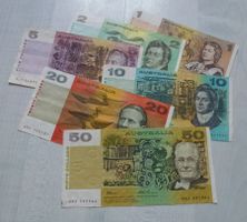 Sammlung ++ 6 Stück alte Banknoten aus Australien ab 1980