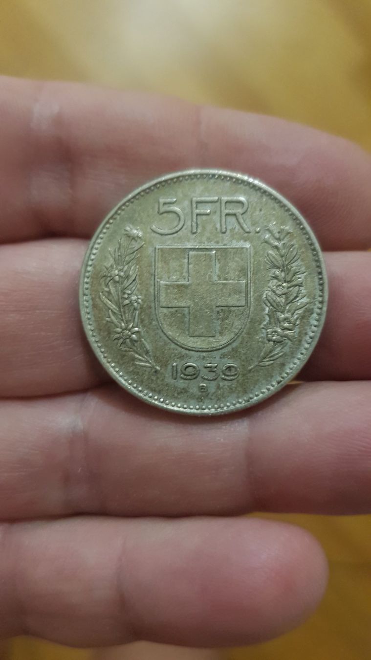 Tutti le monete: 5 francs 1939 – Usato da Meyrin venduto da menelaos77