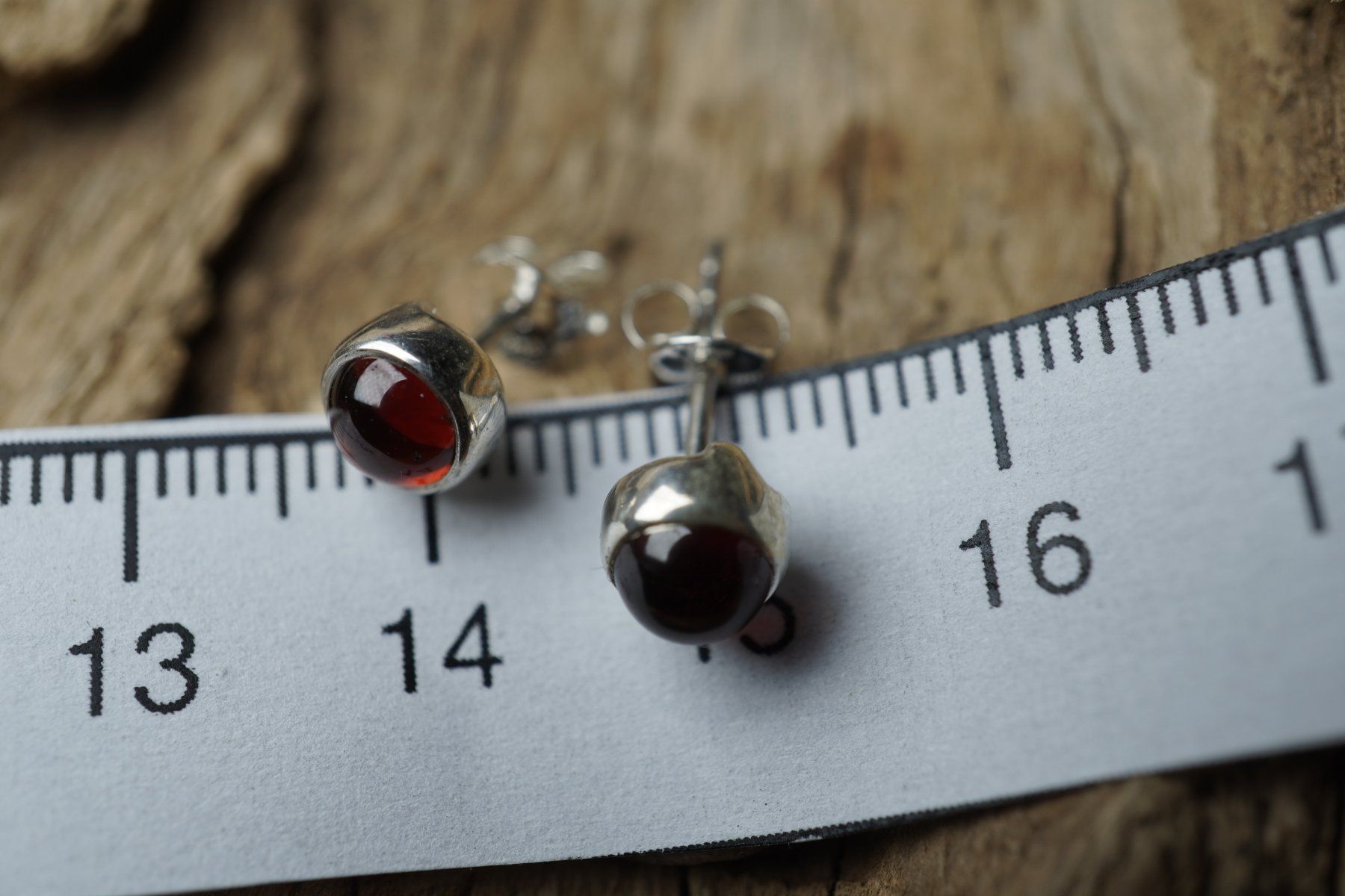 Orecchini pendenti & Orecchini a lobo: Granat 6mm    Rot Ohrstecker   925 Silber – Nuovo e nell'imballaggio originale da Balgach venduto da top_silver 6