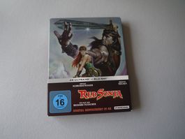 RED SONJA - 4K UHD+Blu Ray - Steelbook -Schwarzenegger/Brigi