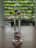 Galileo Thermometer Thüringer Glaskunst neuwertig