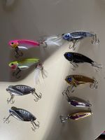 9 leurres métalliques pêche carnassiers colorés 🐟🎣  Neuf!