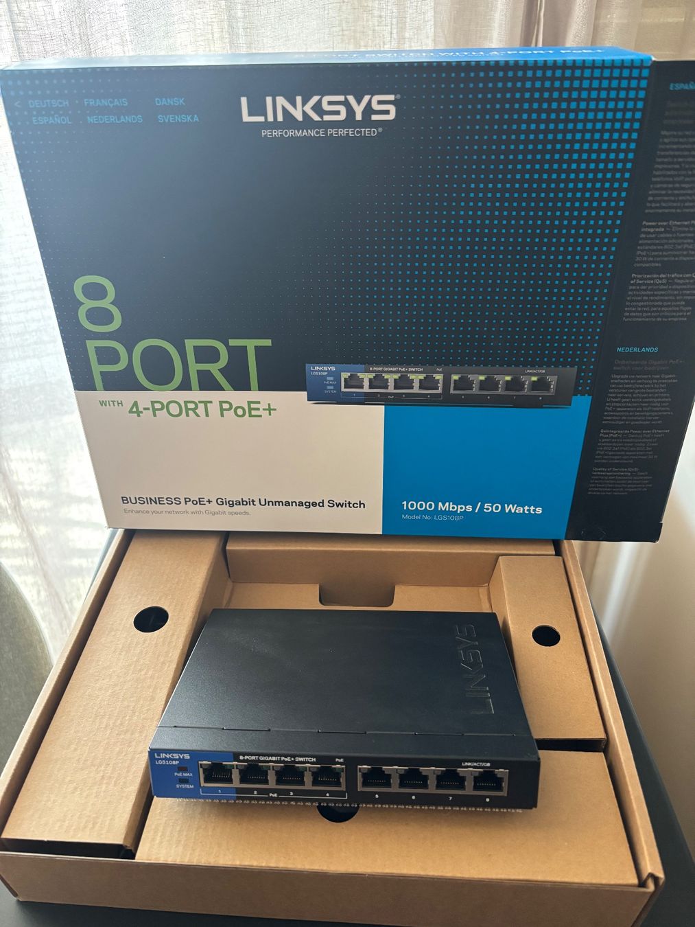Linksys Hubs & Switches: Linksys 8 Port Gigabit Switch mit PoE+ – Gebraucht aus Liestal von lis_82hy