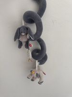 Baby spiral toy with hanging bunny and elephant