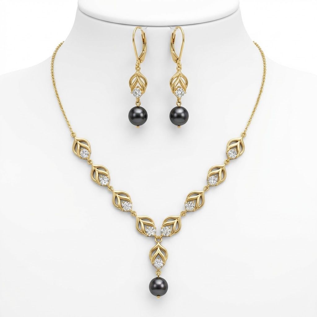 Autres bijoux: Parure Elegance Nocturne – Neuf avec emballage d'origine à St-Maurice par Sandrinette123