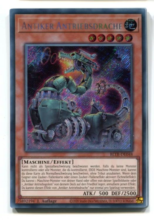Yu-Gi-Oh! Antiker Antriebs-Dunkelgolem Starlight Rare - Deutsch 1. Auflage