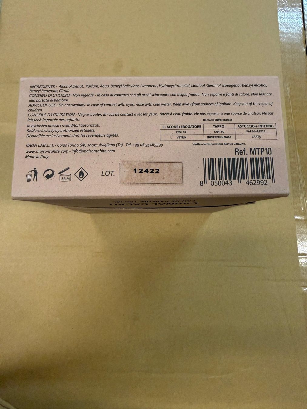 Profumi & Eau de Toilette: Maison Tahite Carnal Cacao – Nuovo e nell'imballaggio originale da Wil SG venduto da A.Tar 1
