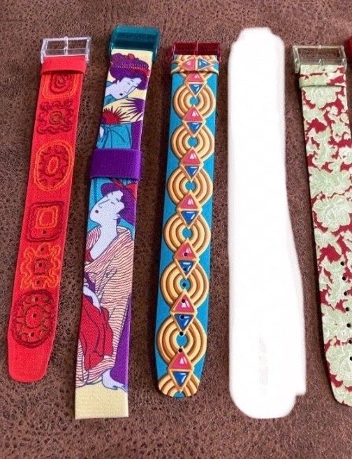 Swatch Bracciali & Braccialetti: Pop Swatch Armband Rot PEV 100 Sarong – Nuovo (secondo la descrizione) da Boll venduto da Jopp1