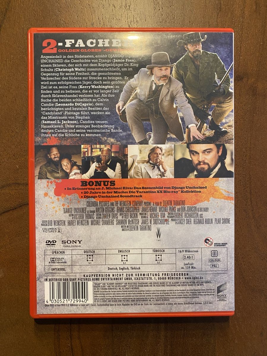 Tutti i DVDs: Django Unchained DVD – Usato da Thunstetten venduto da Virus_33 2