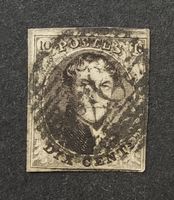 Belgien 1850-58, King Leopold I, 10c gestempelt