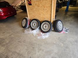 Alufelgen BBS 15 Zoll komplett Satz mit Reifen gut